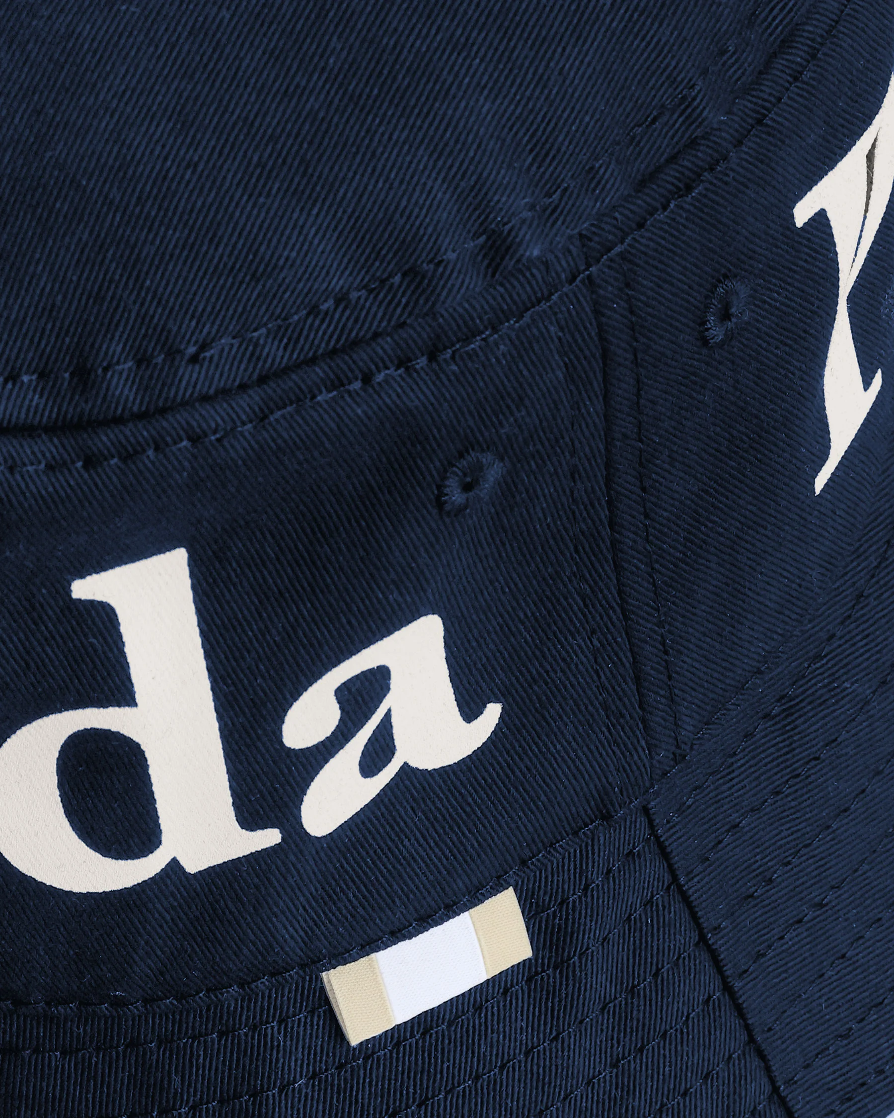 Wordmark Bucket Hat Navy - Image 4